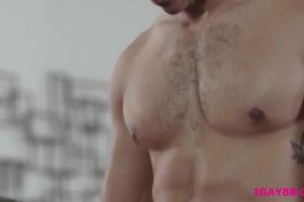 Masculine studs Brian Bonds and Zario Travezz hardcore anal reaming
