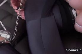 Unfaithful british mature lady sonia shows her gigantic boobs