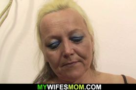 busty blonde milf inlaw photosession and rough fuck