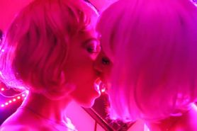 Angels kissing Barbie meets Lola lesbians