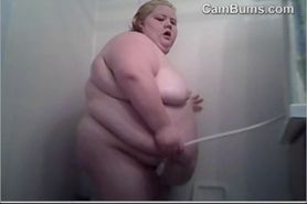 Very Large Girl Showering