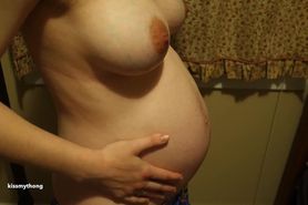 Alien Inside Pregnant Belly