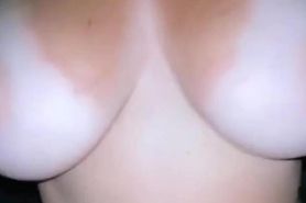 busty tanlines fucking her man in pov action