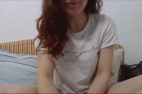 Horny teen likes to show off on webcam
