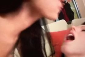 Girls Struggle With Swallowing Cum