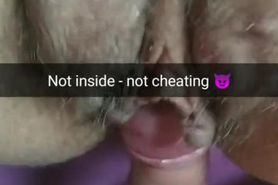Rubbing - not cheating! [Cuckold. Snapchat]