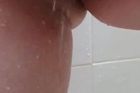 Girl peeing in the bathtub
