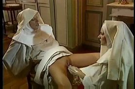 German porn - two nuns have sex with a priest