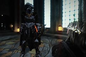 Skyrim Dark Souls Fire Keeper and Knight Porn