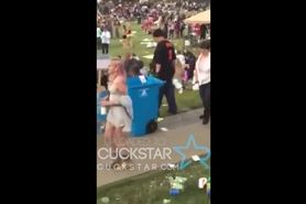 couple caught fucking at a busy festival