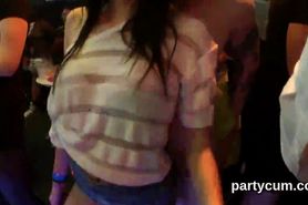 Horny teenies get fully wild and undressed at hardcore party