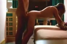 Hot babe getting fucked in hotel