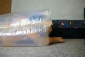 He Tests his Homemade Bondage Bag. it was a Catastrophic Accident !!!