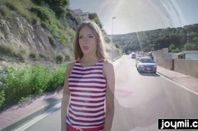 Blonde lonely girl Rebecca Volpetti swallows cum from by ex-boyfriend