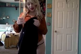 Candii Kayn Tries on her old, outgrown clothes  Fat BBW