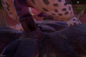 WL. centaur fucked a leopard 3D 60 FPS (FURRY)