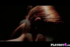 Two wet lesbians eats pussy like a sushi and fingering