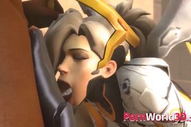 Sexy Mercy with Little Cunt Sucking a Big Cock