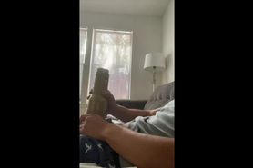Jerking off with a fleshlight