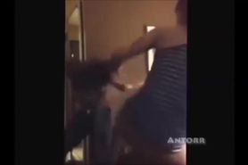 Fight two womens vs one man apartment