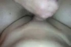 Stroking his hard Cock and riding on top of it