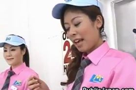 Horny Asian girl gets horny in the store part4