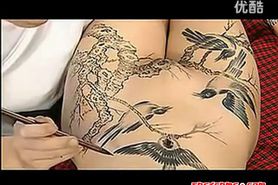 Chino Art Body Painting in Chine - video 2