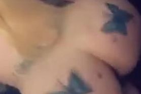 Tatted TS Shaking Ass & Nuts PT 2