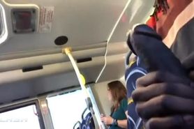 BBC Cum for White Girl on Bus