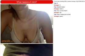 Hot Babe Fingers herself for me on Omegle, Moans when Se