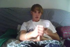 My cousin jerking on webcam