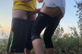Amateur adventure couple anal sex  risky public outdoor morning assfuck