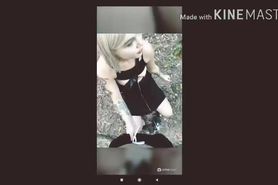 stripchat screen recording Russian in forest