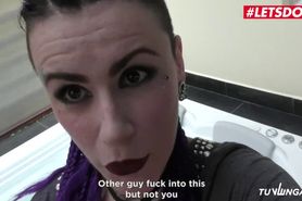 LETSDOEIT - Tattooed Colombian Makes Her Revenge Sex Tape In The Jacuzzi