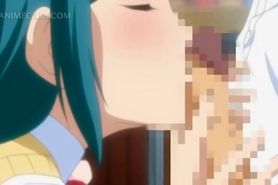 Fragile anime girl gets squirting pussy fucked deep - video 2
