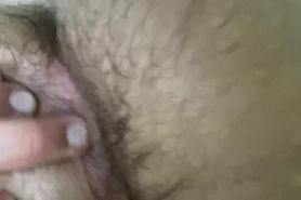 Close up hairly asshole mastrubation