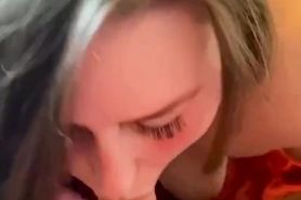 Treated Daddy to a Sensual Blowjob After Work