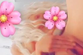 Babygirl SQUiRTS on kitchen floor, Snapchat