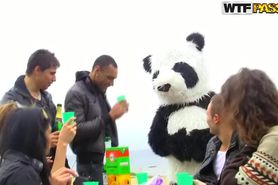 Real College Sex Party With a Panda-Boy