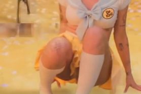 Halsey - Marshmello & Halsey - Be Kind - Slow-Motion Close-Up on Her Gorgeous Celebrity Pussy Slip!!