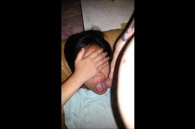 Giving my chinese anal slut a facial