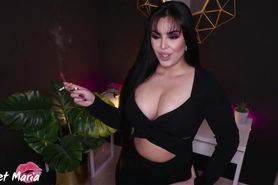 The gorgeous Sweet M@ria in virtual smoking fetish sex scene