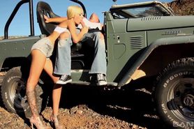 BANG.com - Emma Mae gets to ride a hot guy in a jeep