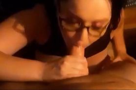Watch me suck your cock and cum on my face