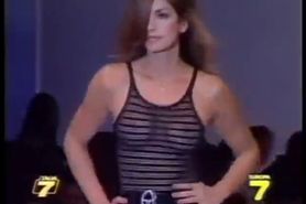 Cindy Crawford Sheer Top On Runway Reloded