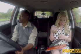 Fake Driving School Georgie Lyall gets a huge black cock in her pussy