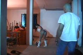 Italian slut find three huge cocks in a lost house