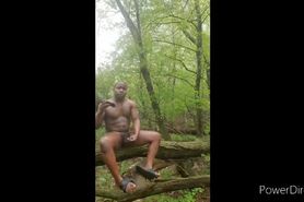 Sexy Guy Jacking Off in the Woods