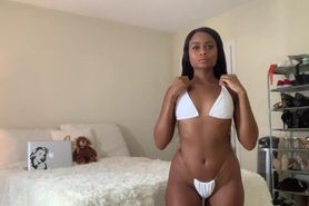 Ebony hottie in bikini 1