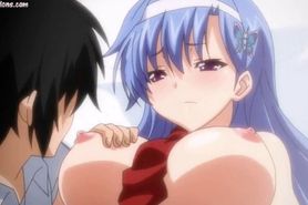Sweet anime in stockings having sex